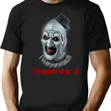 Spooky And Scary Clown Terror T-Shirt for Men & Women, T-Shirts Graphic Tee - Black