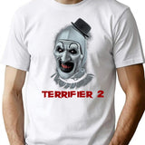 Spooky And Scary Clown Terror T-Shirt for Men & Women, T-Shirts Graphic Tee - White