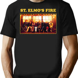 St. Elmo'S Fire T-Shirt for Men & Women, T-Shirts Graphic Tee - Black