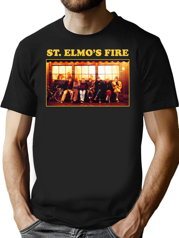 St. Elmo'S Fire T-Shirt for Men & Women, T-Shirts Graphic Tee - Black
