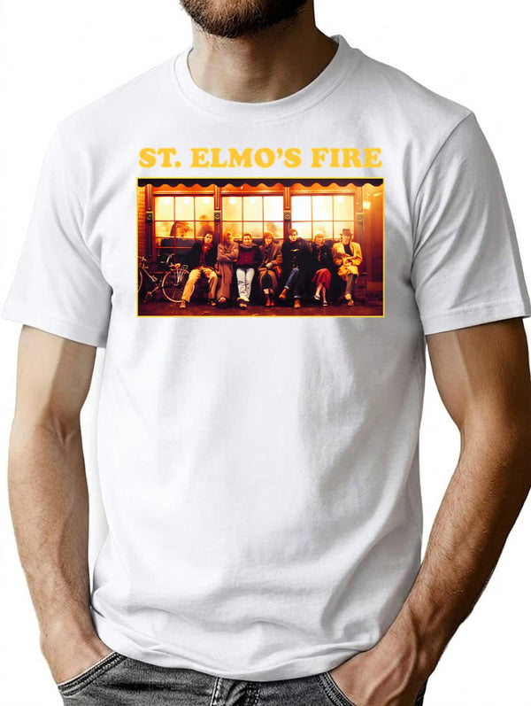 St. Elmo'S Fire T-Shirt for Men & Women, T-Shirts Graphic Tee - White
