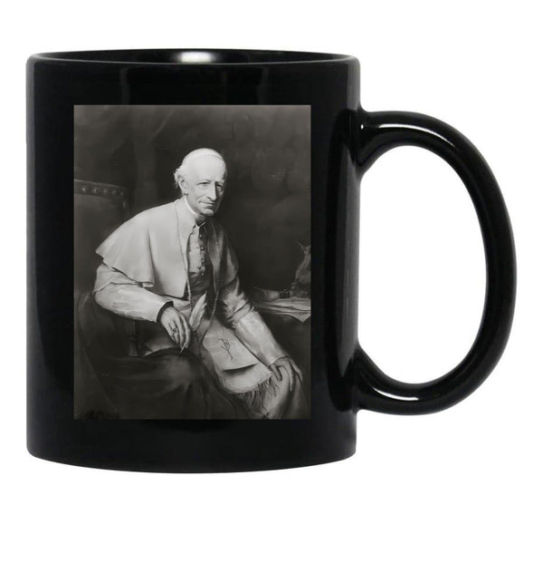 St Pope Leo Xiii Black Coffee Mug - Black