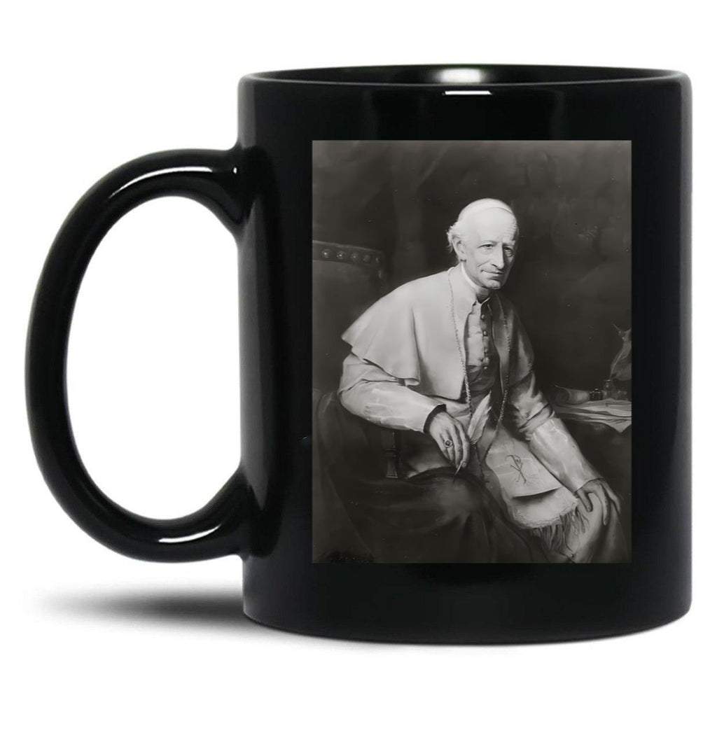 St Pope Leo Xiii Black Coffee Mug