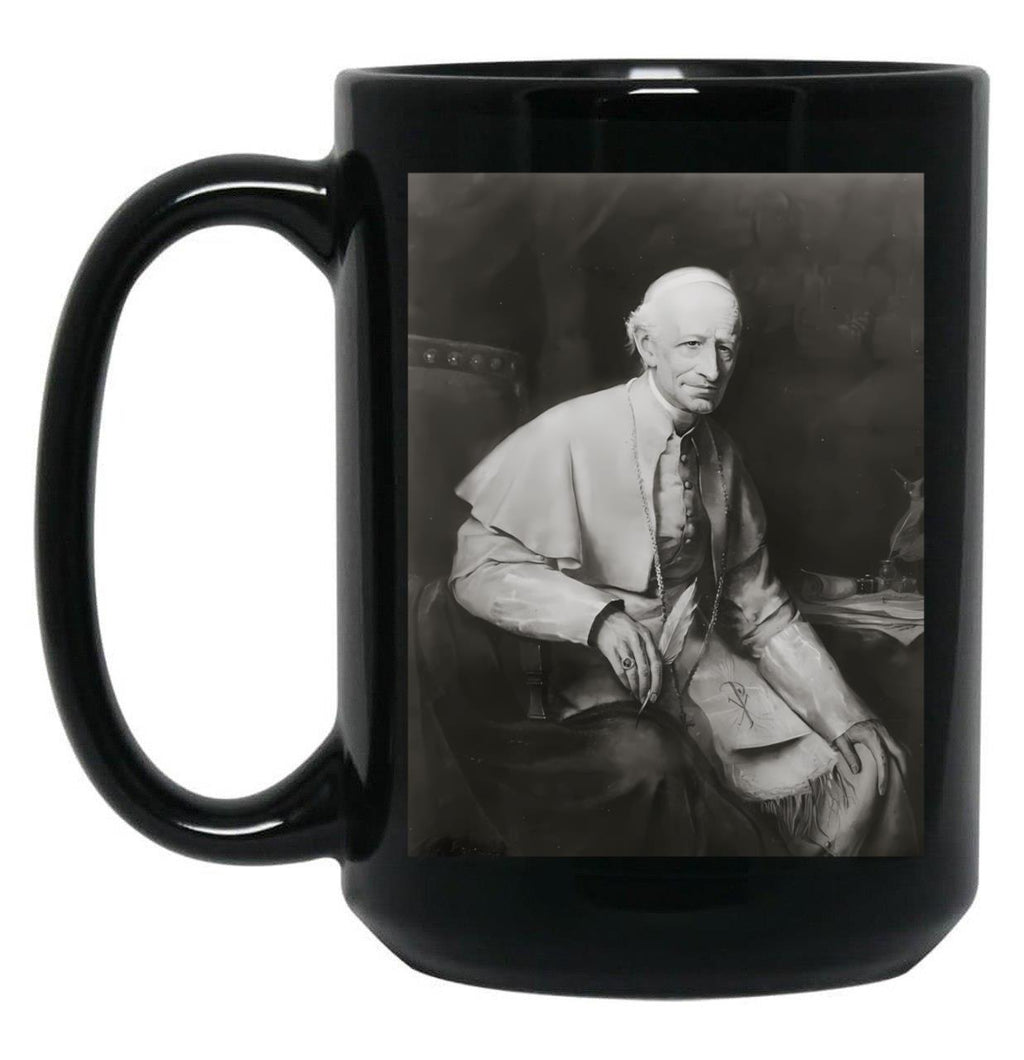 St Pope Leo Xiii Black Coffee Mug