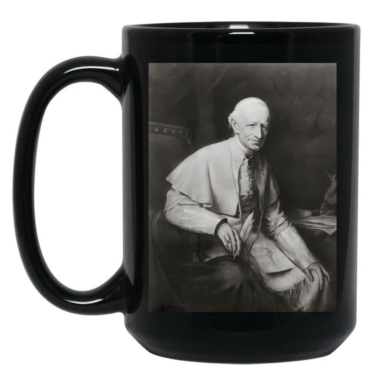 St Pope Leo Xiii Black Coffee Mug