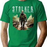 Stalker Game Art Stalker 2 Fps Video Game T-Shirt for Men & Women, T-Shirts Graphic Tee - Green