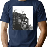 Stallone Over The Top Funny T-Shirt for Men & Women, T-Shirts Graphic Tee - Navy