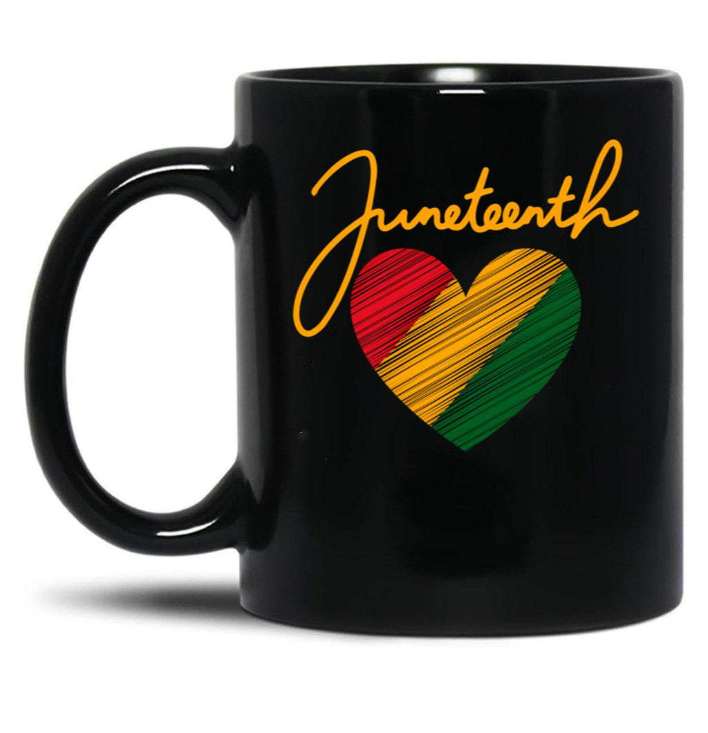 Stand Up Juneteenth 1865 Black History Month Black Coffee Mug