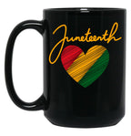 Stand Up Juneteenth 1865 Black History Month Black Coffee Mug