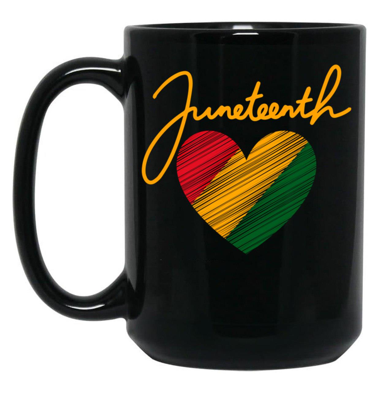 Stand Up Juneteenth 1865 Black History Month Black Coffee Mug