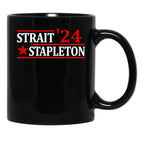 Stapleton Strait 24 Retro Vintage Country Cowboy Western Black Coffee Mug, Gift Coffee Mug - Black