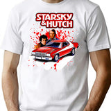 Starsky And Hutch Tv Series T-Shirt for Men & Women, T-Shirts Graphic Tee - White