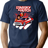 Starsky And Hutch Tv Series T-Shirt for Men & Women, T-Shirts Graphic Tee - Navy