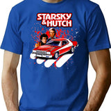 Starsky And Hutch Tv Series T-Shirt for Men & Women, T-Shirts Graphic Tee - Blue
