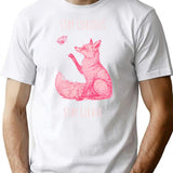 Stay Curious Stay Clever - Fox Animales T-Shirt for Men & Women, T-Shirts Graphic Tee - White