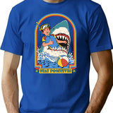 Stay Positive T-Shirt for Men & Women, T-Shirts Graphic Tee - Blue