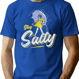 Stay Salty Girlfriend Worn Dks T-Shirt for Men & Women, T-Shirts Graphic Tee - Blue