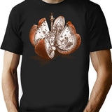Steampunk Orange (Colour Option) T-Shirt for Men & Women, T-Shirts Graphic Tee - Black