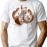 Steampunk Orange (Colour Option) T-Shirt for Men & Women, T-Shirts Graphic Tee - White