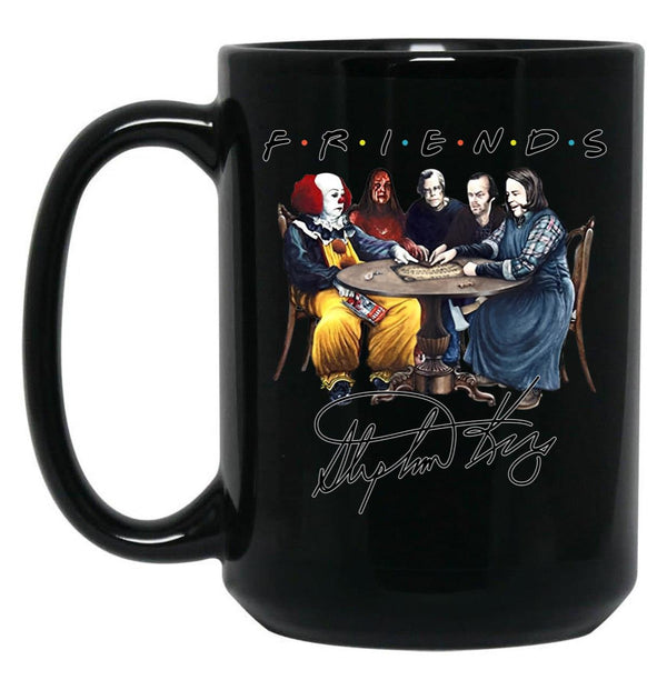 Stephen-King-Horror-Friends-Mug Essential Black Coffee Mug, Gift Coffee Mug - Black
