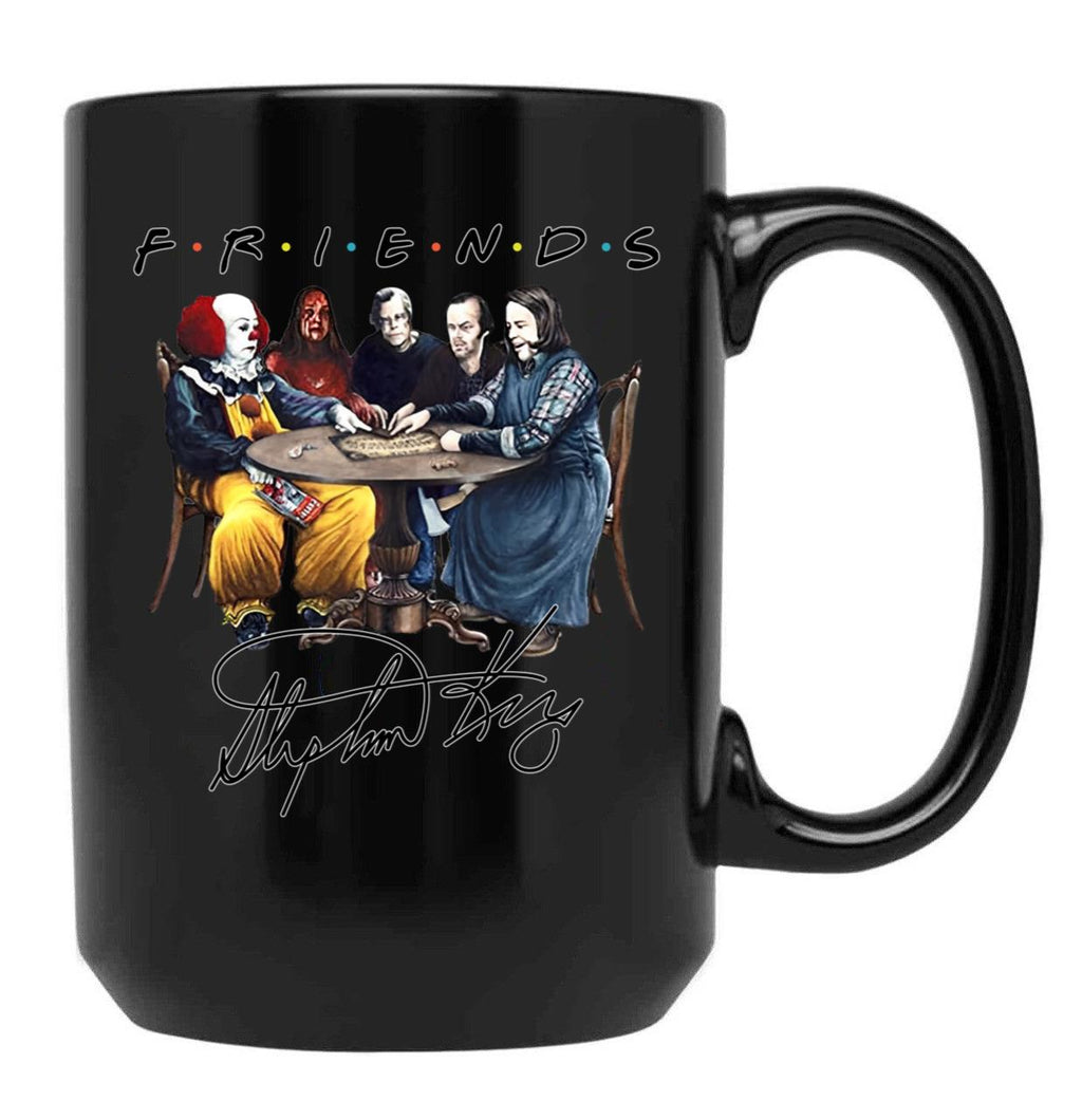 Stephen-King-Horror-Friends-Mug Essential Black Coffee Mug, Gift Coffee Mug
