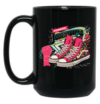 Steppin Into Juneteenth For Girl Sneakers Black Coffee Mug