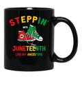 Stepping Into Junenth Like My Ancestors Sneakers 1865 Black Coffee Mug - Black