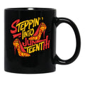 Stepping Into Juneteenth Like My Ancestors High Heel Women Mug Black Coffee Mug - Black