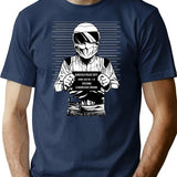 Stig Under Arrest T-Shirt for Men & Women, T-Shirts Graphic Tee - Navy