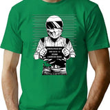Stig Under Arrest T-Shirt for Men & Women, T-Shirts Graphic Tee - Green