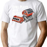 Still Plays With Blocks T-Shirt for Men & Women, T-Shirts Graphic Tee - White