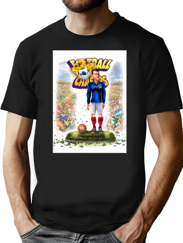 Stjepan Bobek Football Legend T-Shirt for Men & Women, T-Shirts Graphic Tee - Black