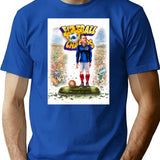 Stjepan Bobek Football Legend T-Shirt for Men & Women, T-Shirts Graphic Tee - Blue