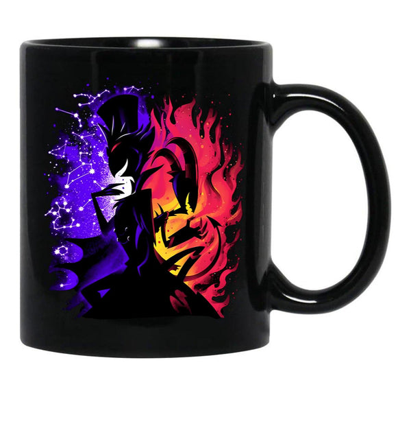 Stolas And Blitzo Inner Desires - Helluva Boss Black Coffee Mug, Gift Coffee Mug - Black
