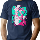 Stolas And Blitzo Valentines - Helluva Boss Premium Heavyweight Cotton T-Shirt - Navy