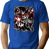 Stolas Demon Design - Helluva Boss Essential Premium Heavyweight Cotton T-Shirt - Blue