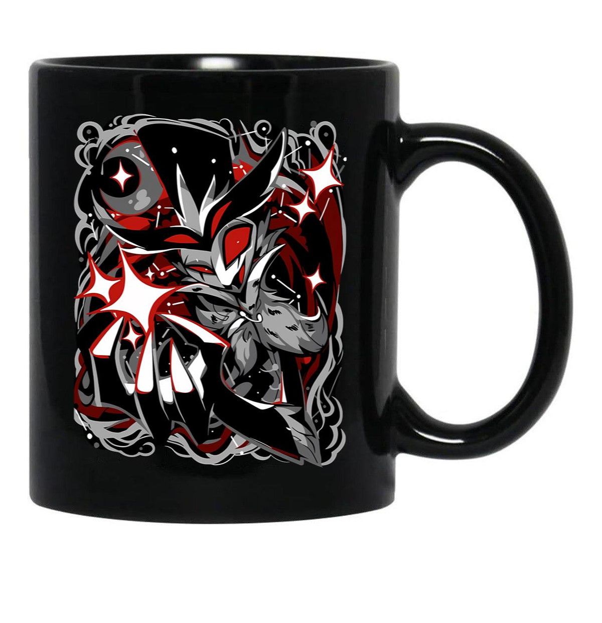 Stolas Demon Design - Helluva Boss Black Coffee Mug, Gift Coffee Mug - Black