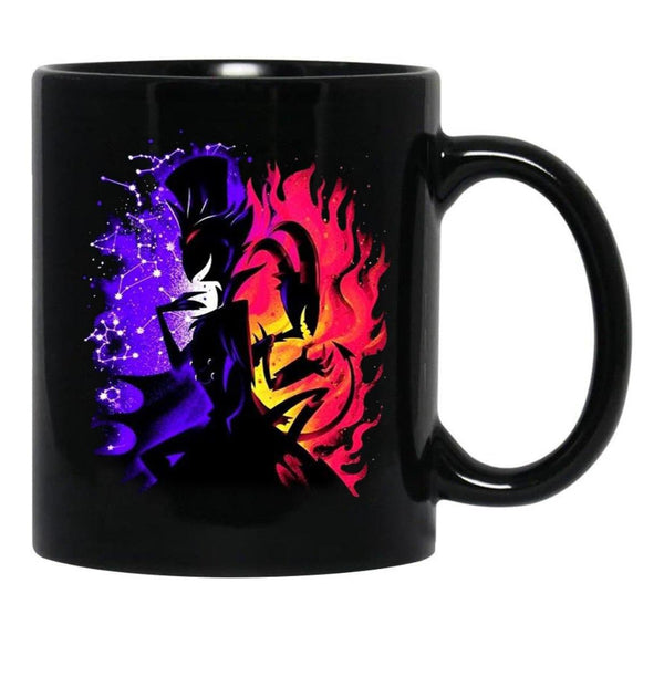 Stolas and Blitzo Inner Desires - Helluva Boss Photographic Print Black Coffee Mug, Gift Coffee Mug - Black