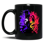Stolas and Blitzo Inner Desires - Helluva Boss Photographic Print Black Coffee Mug, Gift Coffee Mug