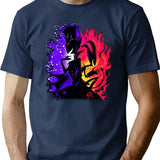 Stolas and Blitzo Inner Desires - Helluva Boss Photographic Print Premium Heavyweight Cotton T-Shirt - Navy