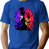 Stolas and Blitzo Inner Desires - Helluva Boss Photographic Print Premium Heavyweight Cotton T-Shirt - Blue
