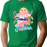 Summer Beach And Sun Fun Trips And Surfingfunny Summer T-Shirt for Men & Women, T-Shirts Graphic Tee - Green