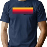 Sunset Video Cassette Vhs T-Shirt for Men & Women, T-Shirts Graphic Tee - Navy