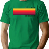 Sunset Video Cassette Vhs T-Shirt for Men & Women, T-Shirts Graphic Tee - Green