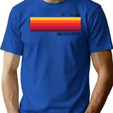 Sunset Video Cassette Vhs T-Shirt for Men & Women, T-Shirts Graphic Tee - Blue