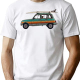 Surf 4L T-Shirt for Men & Women, T-Shirts Graphic Tee - White