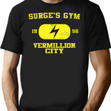 Surge'S Gym Vintage T-Shirt for Men & Women, T-Shirts Graphic Tee - Black