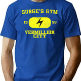 Surge'S Gym Vintage T-Shirt for Men & Women, T-Shirts Graphic Tee - Blue