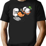 Sushi T-Shirt for Men & Women, T-Shirts Graphic Tee - Black