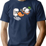 Sushi T-Shirt for Men & Women, T-Shirts Graphic Tee - Navy